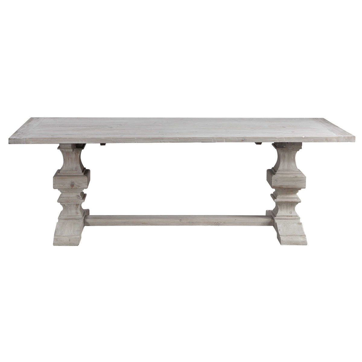 Baldrick Extending Dining Table – White, 244–336 cm