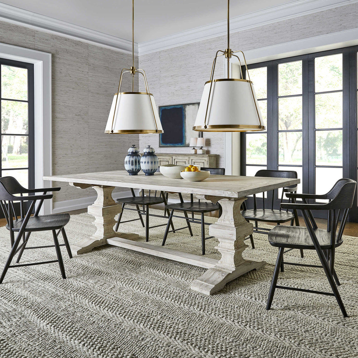 Baldrick Extending Dining Table – White, 244–336 cm