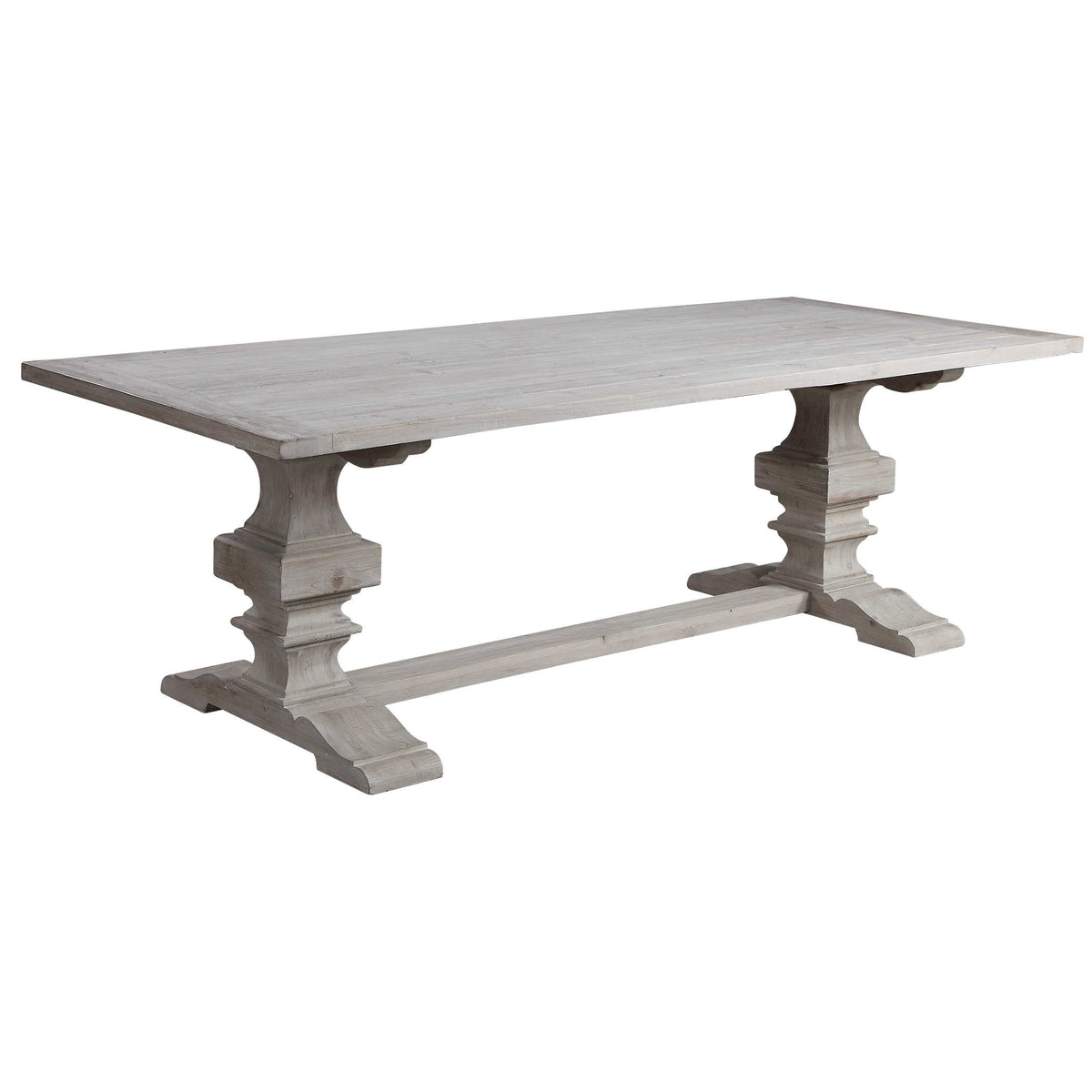 Baldrick Extending Dining Table – White, 244–336 cm