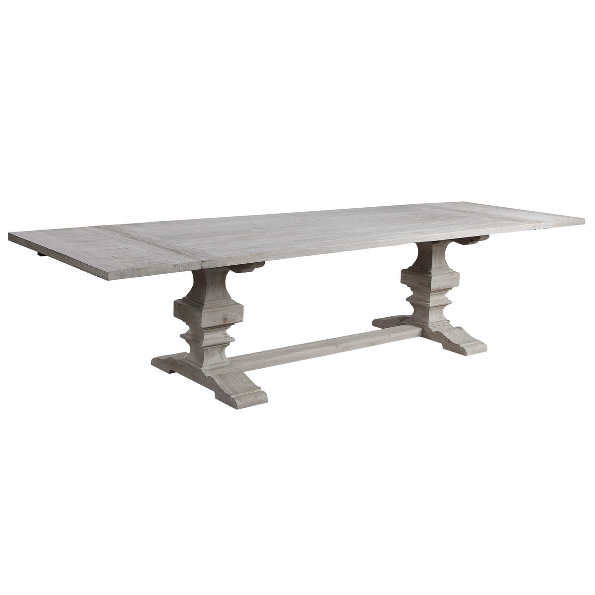 Baldrick Extending Dining Table – White, 244–336 cm