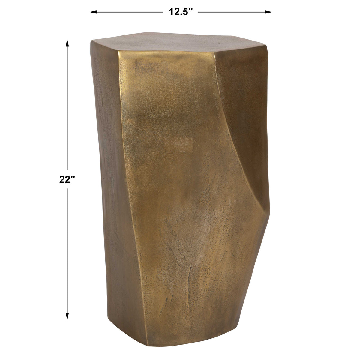 Cathenna Accent Table – Brass