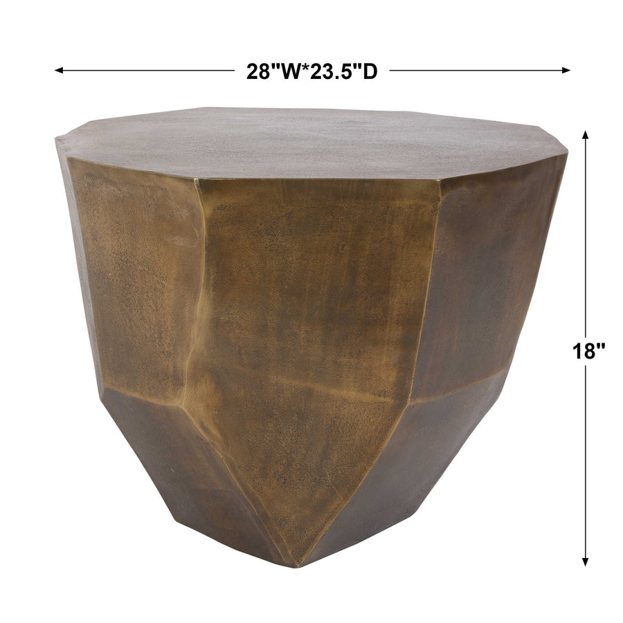 Cathenna Coffee Table – Brass, Medium