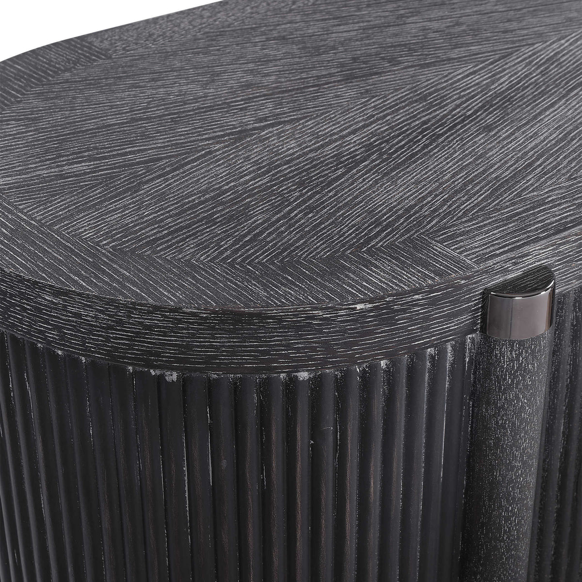Tambour Cabinet – Black Ceruse