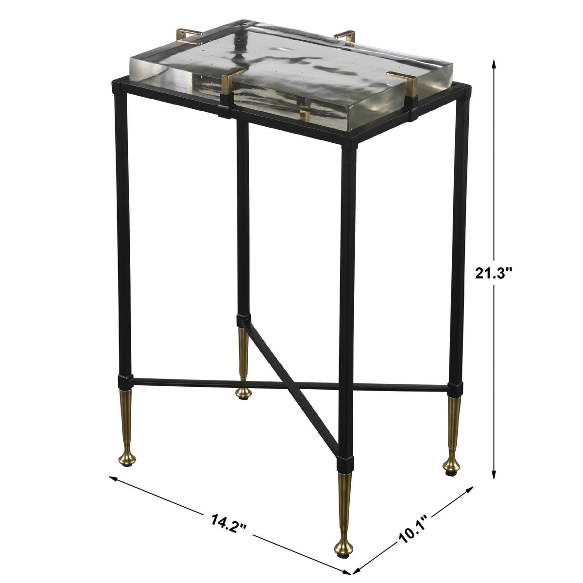 Ice Block Accent Table – Rectangular
