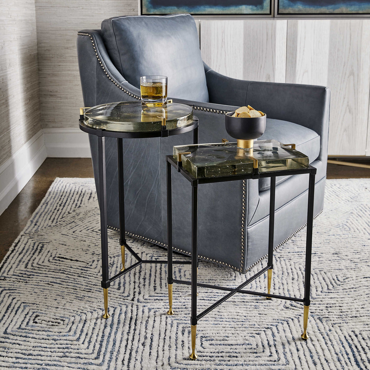 Ice Block Accent Table – Round