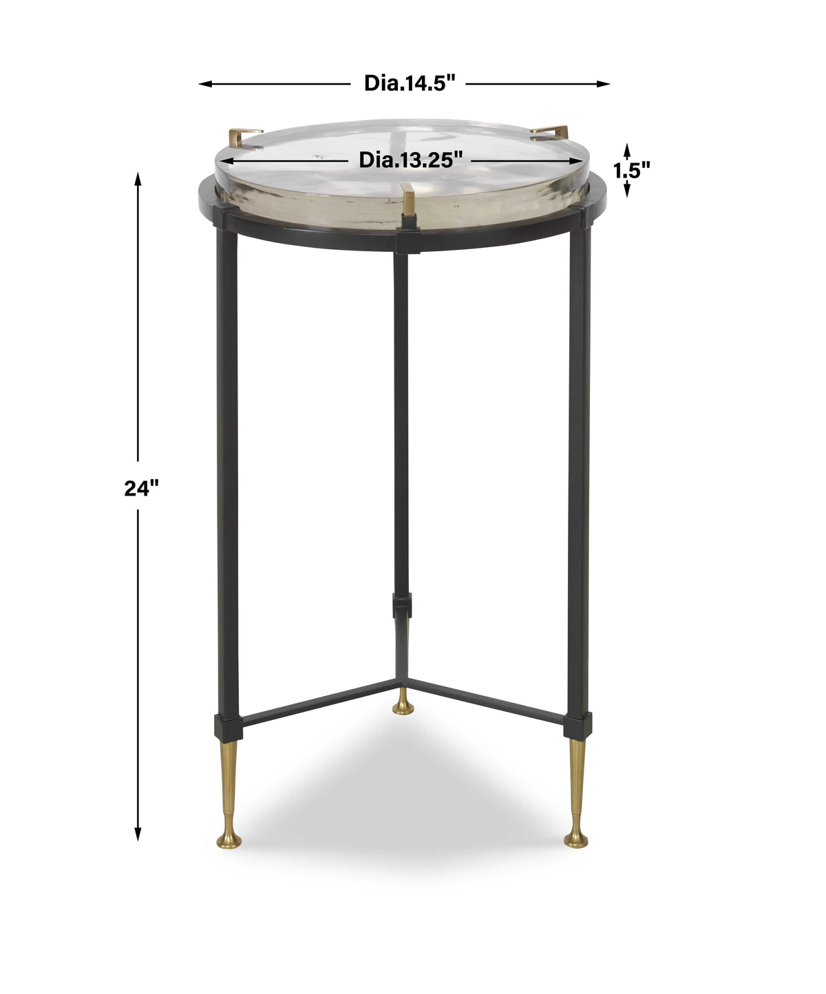 Ice Block Accent Table – Round