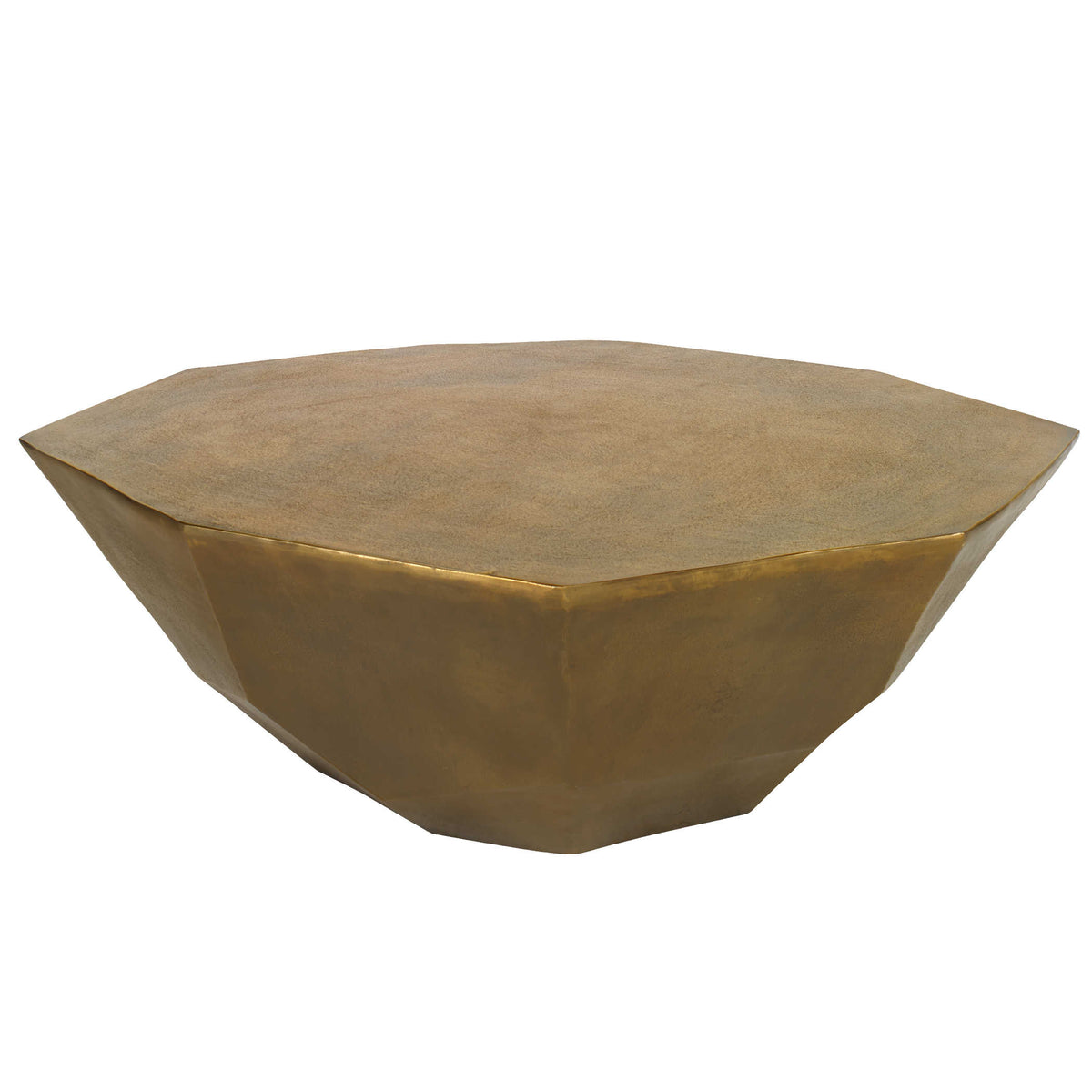 Cathenna Coffee Table – Brass, Large