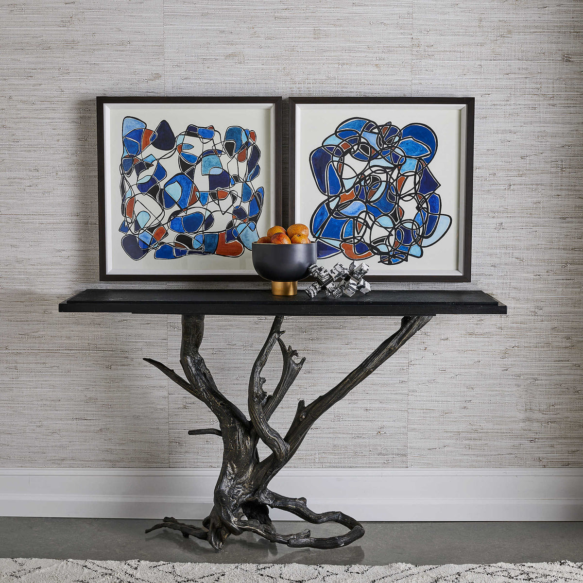 Big Sur Console Table – Bronze/Black