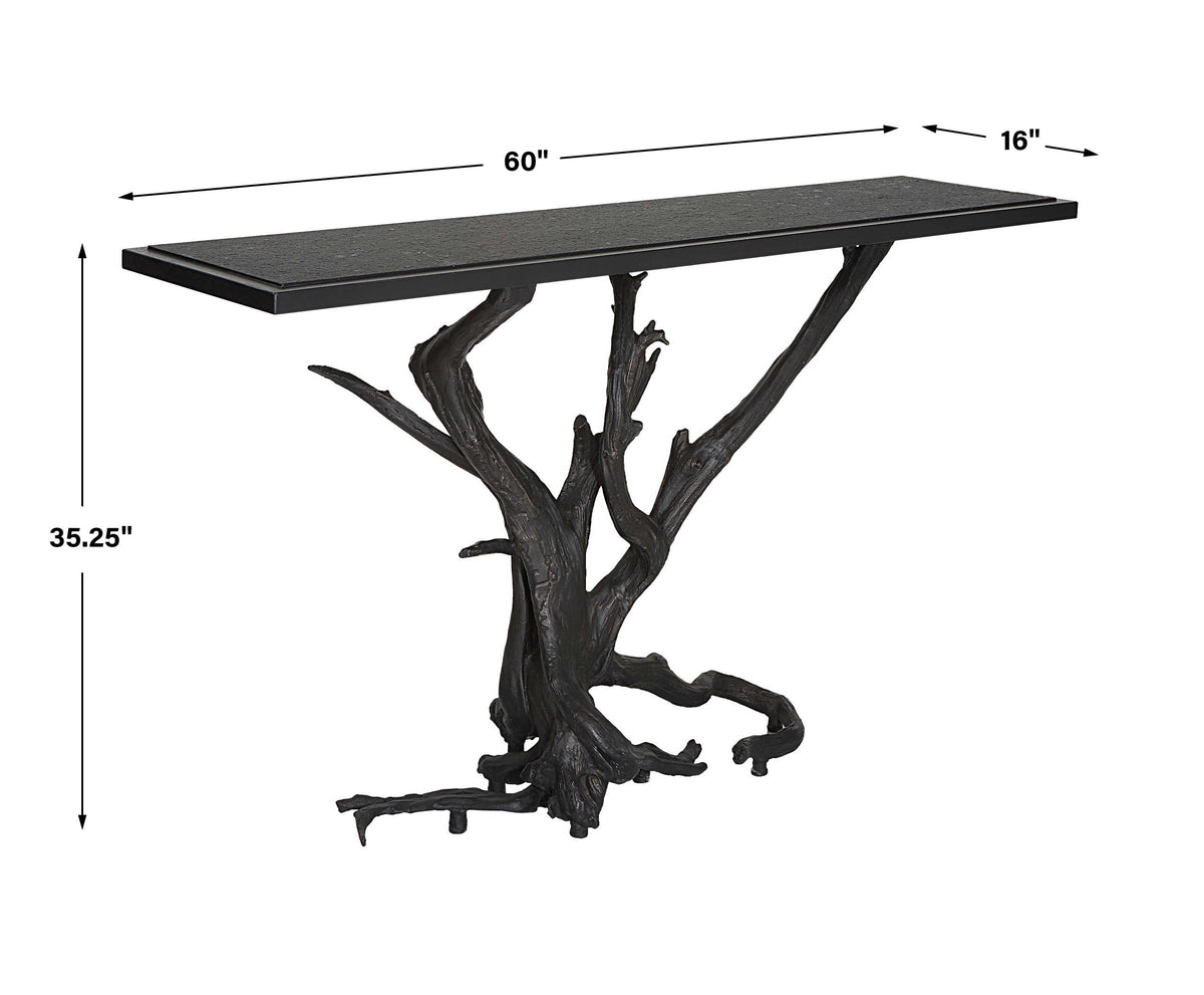 Big Sur Console Table – Bronze/Black