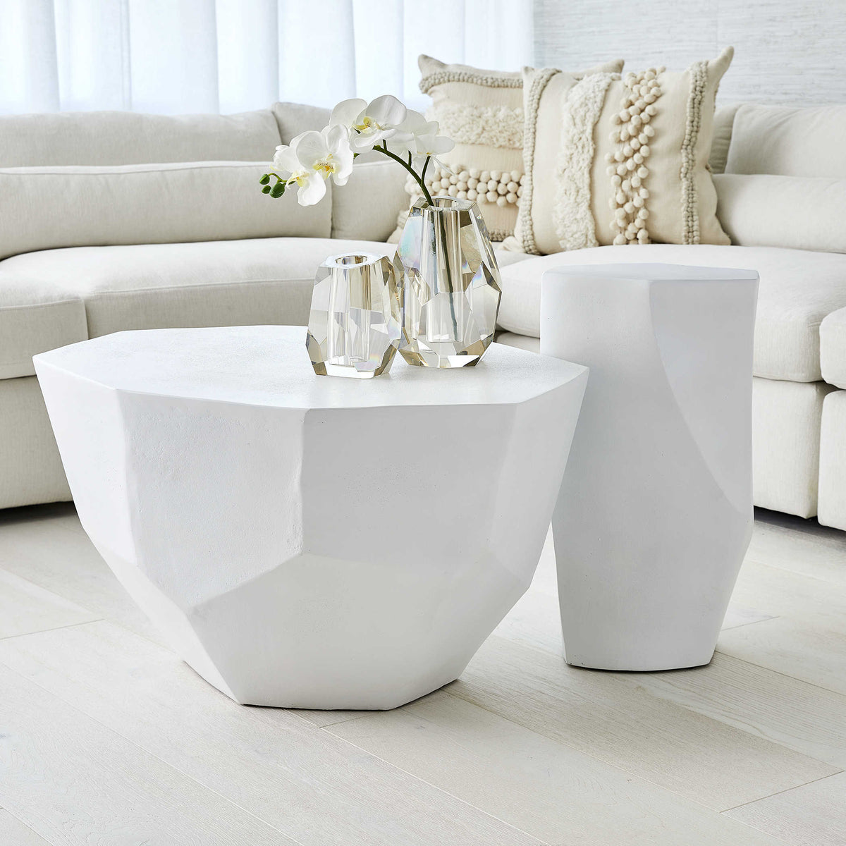 Cathenna Accent Table – White