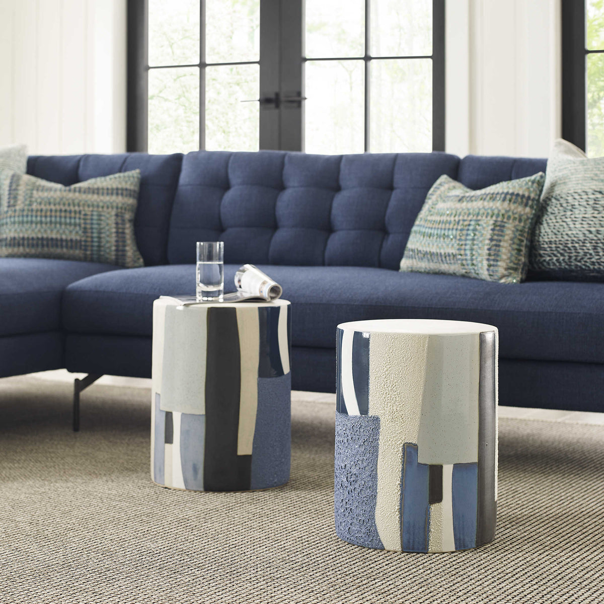 Graph Side Table – Blue