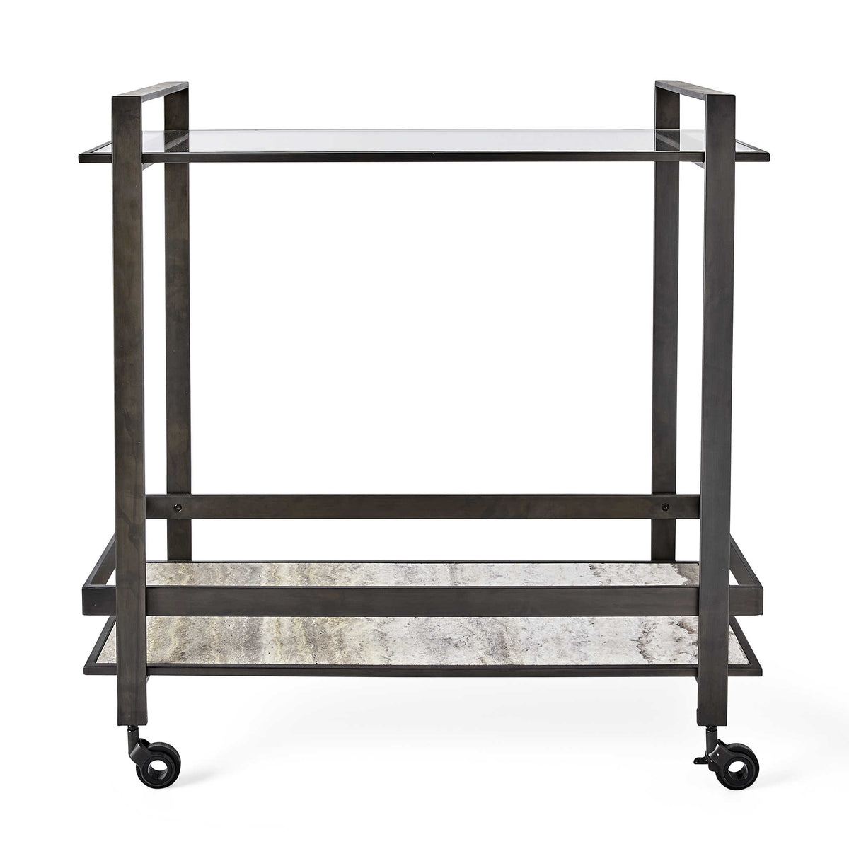 Roll Along Bar Cart – Bronze