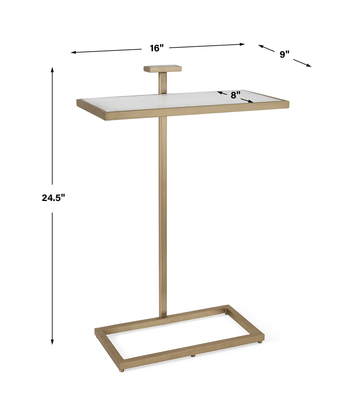 Jewel Pull Up Accent Table – Rectangle