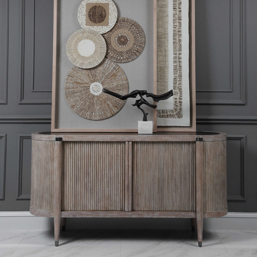Tambour Cabinet – Natural Wash