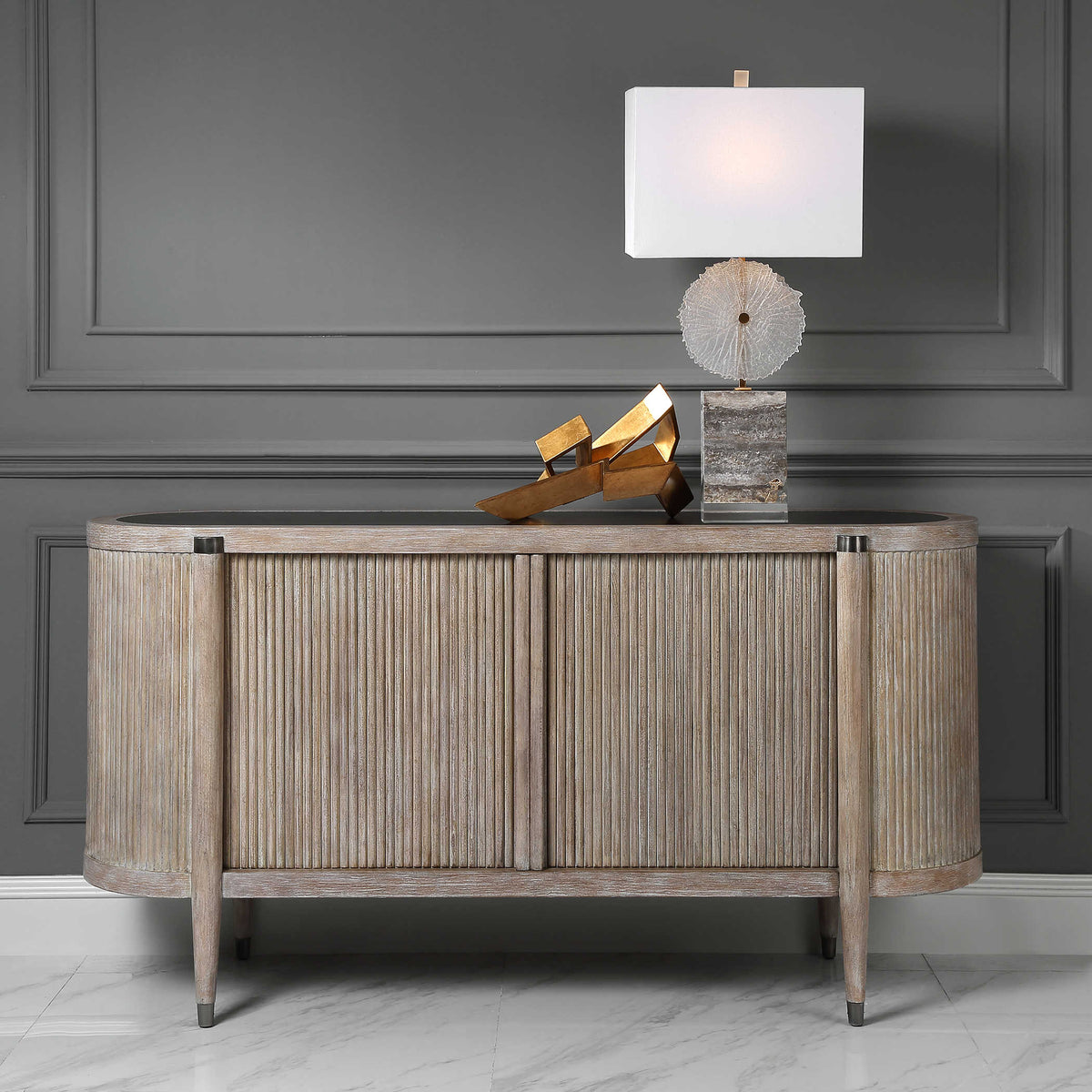 Tambour Cabinet – Natural Wash