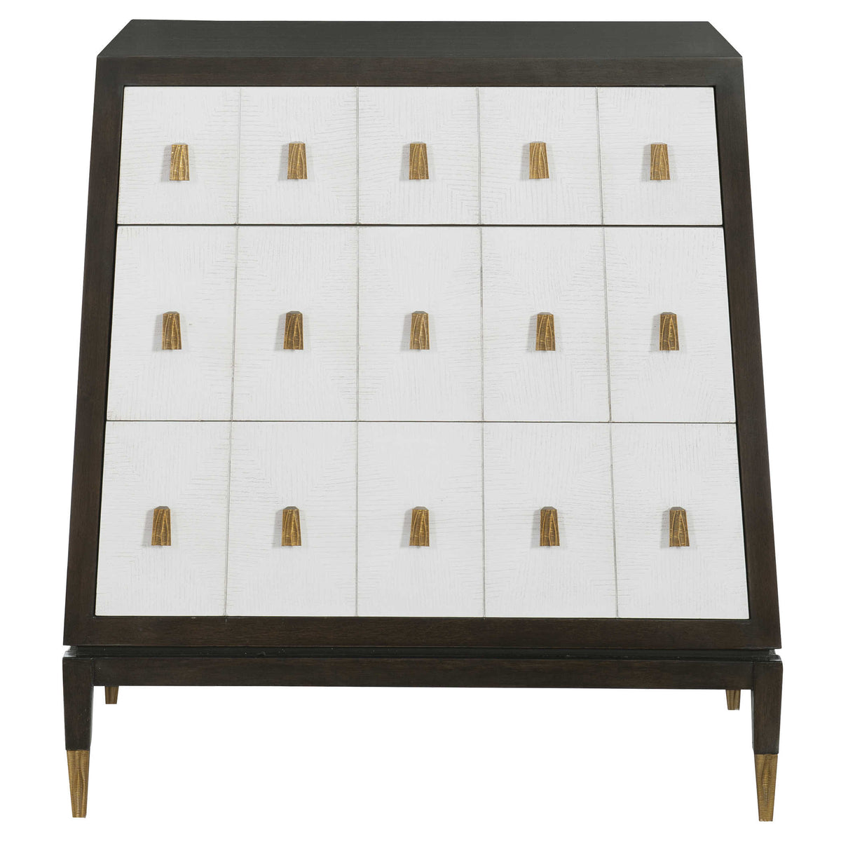 Pyramid Chest of Drawers – White
