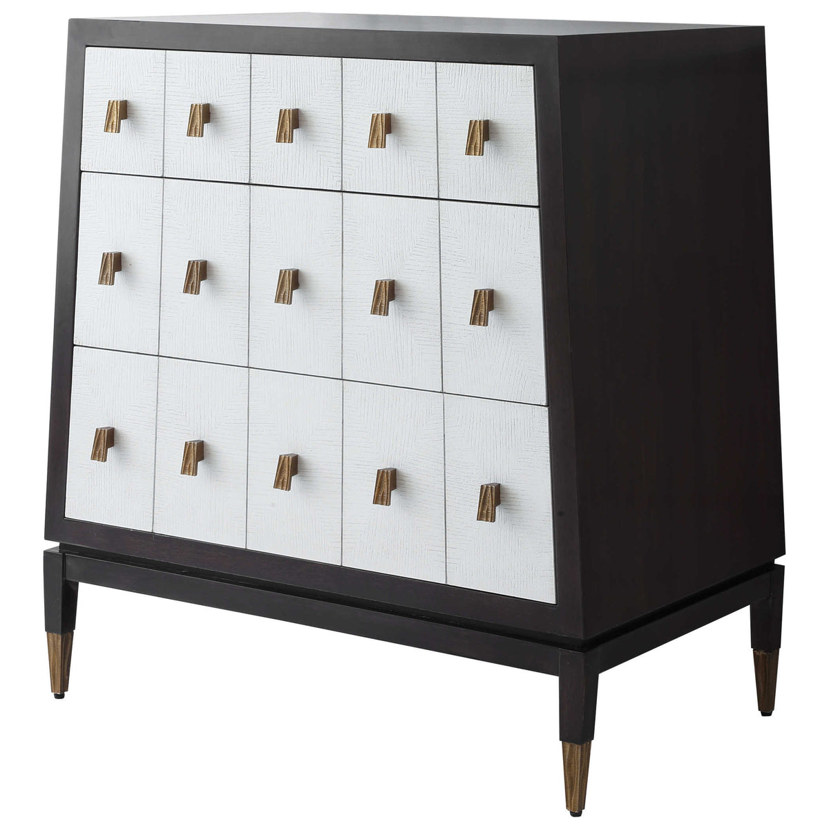 Pyramid Chest of Drawers – White