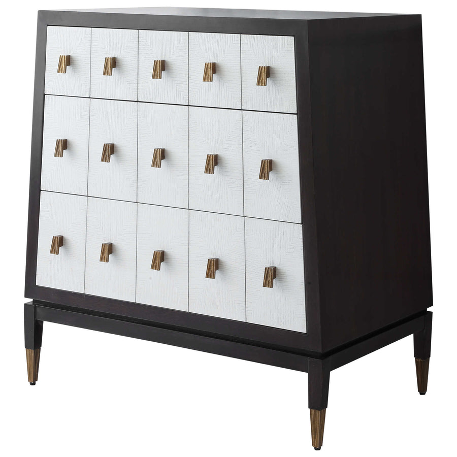 Pyramid Chest of Drawers – White