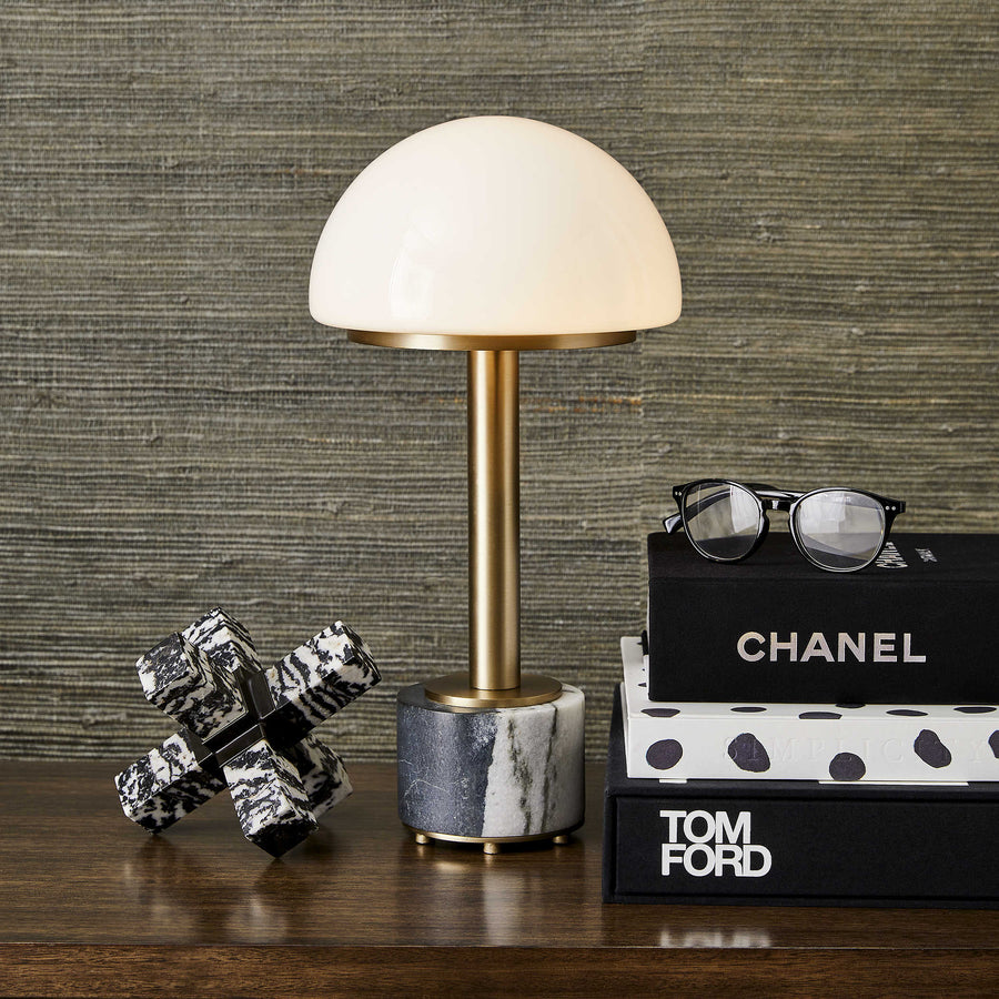 Mushroom Mini Lamp – Panda Marble