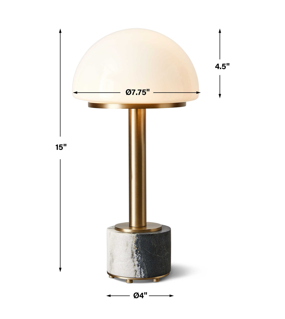 Mushroom Mini Lamp – Panda Marble