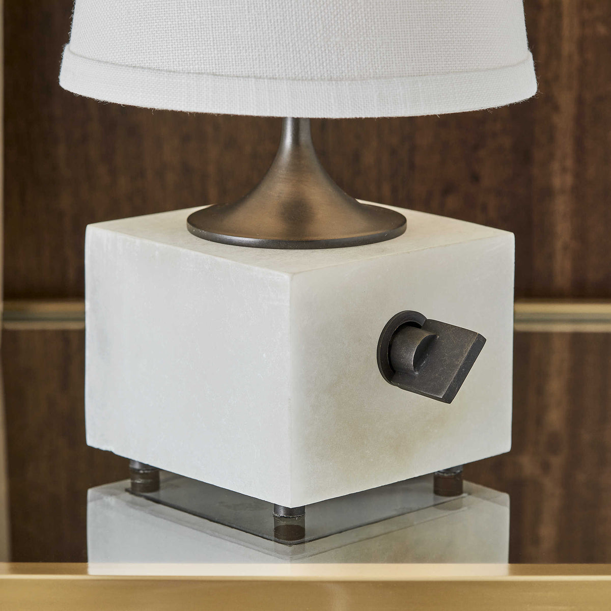Blockhead Mini Lamp – Bronze