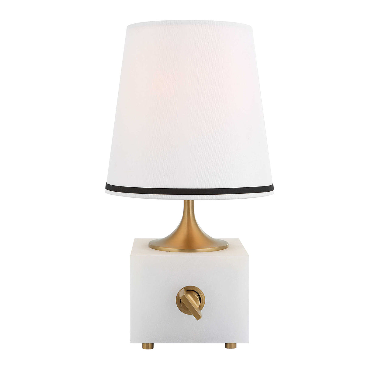 Blockhead Mini Lamp – Satin Brass