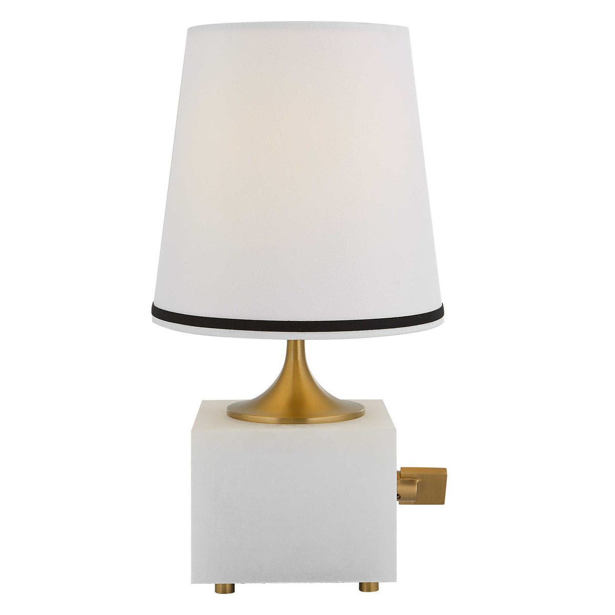 Blockhead Mini Lamp – Satin Brass