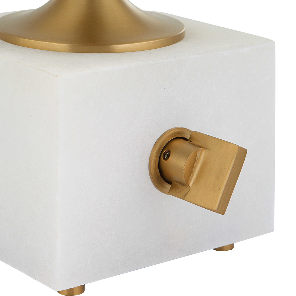 Blockhead Mini Lamp – Satin Brass