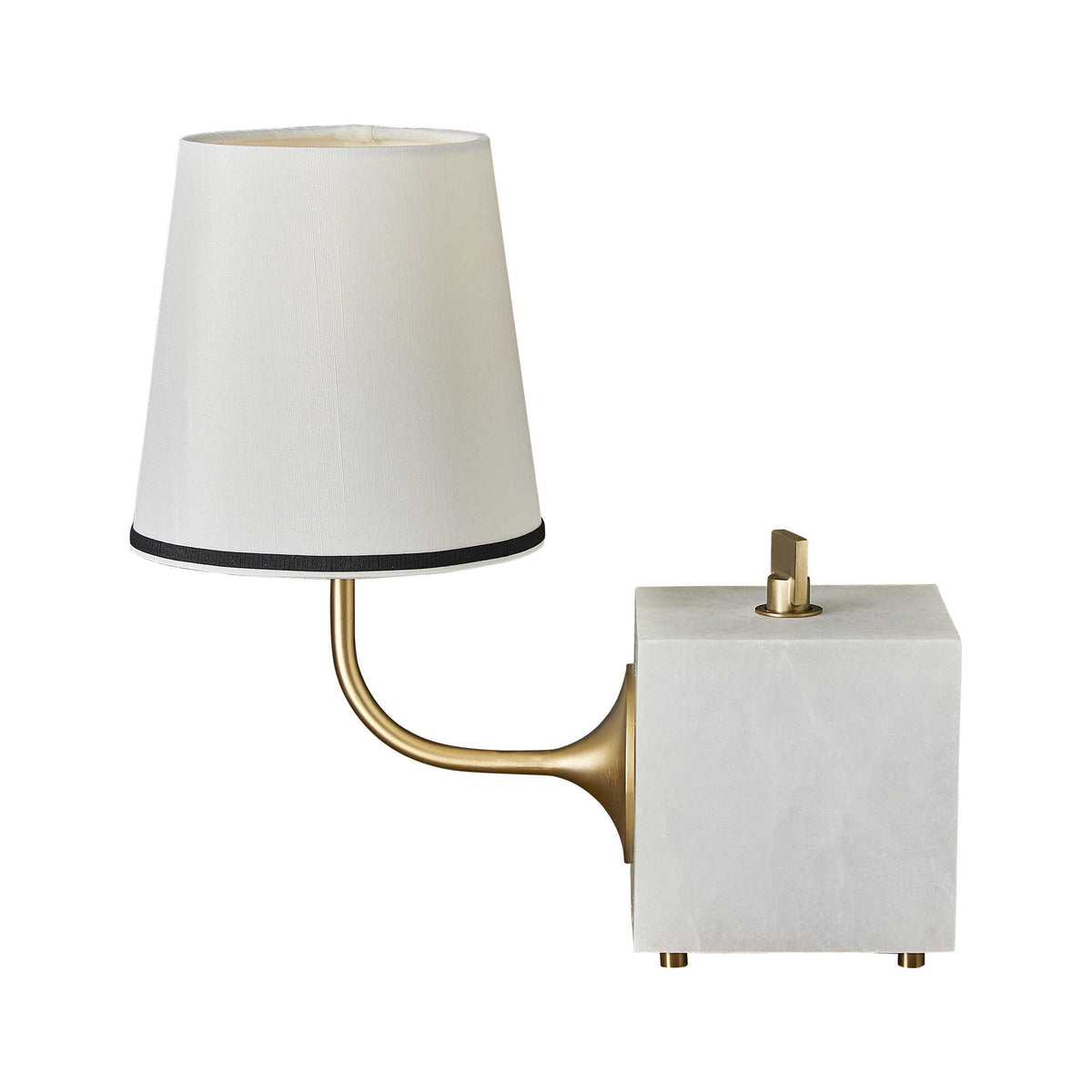 Blockhead Gooseneck Mini Lamp – Satin Brass