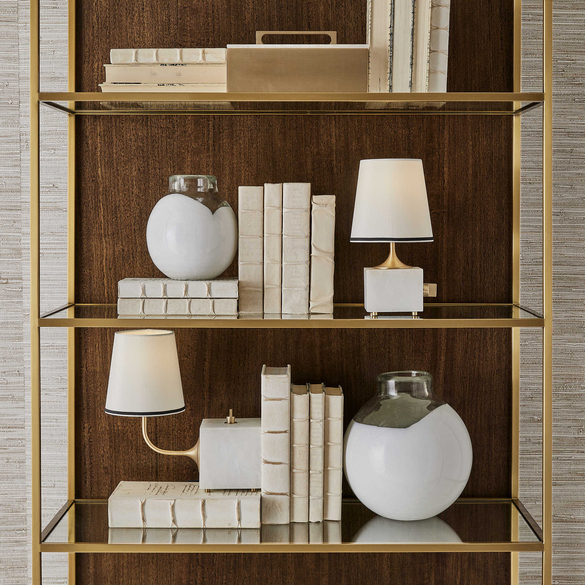 Blockhead Gooseneck Mini Lamp – Satin Brass
