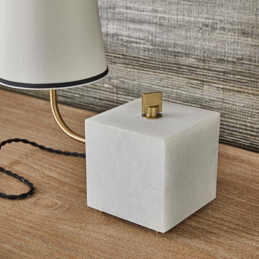 Blockhead Gooseneck Mini Lamp – Satin Brass