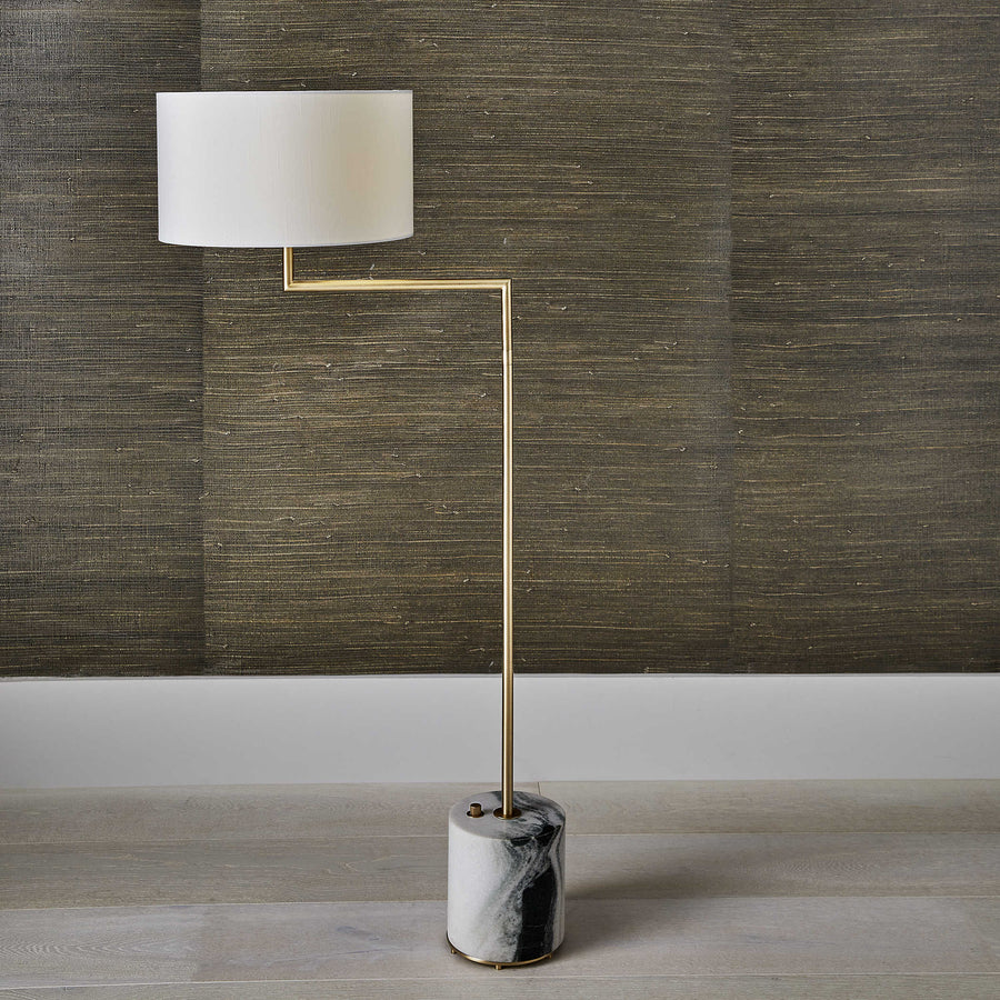 Pivot Floor Lamp – Panda Marble and Brass