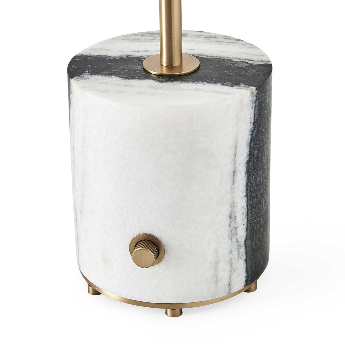 Pivot Table Lamp – Panda Marble and Brass