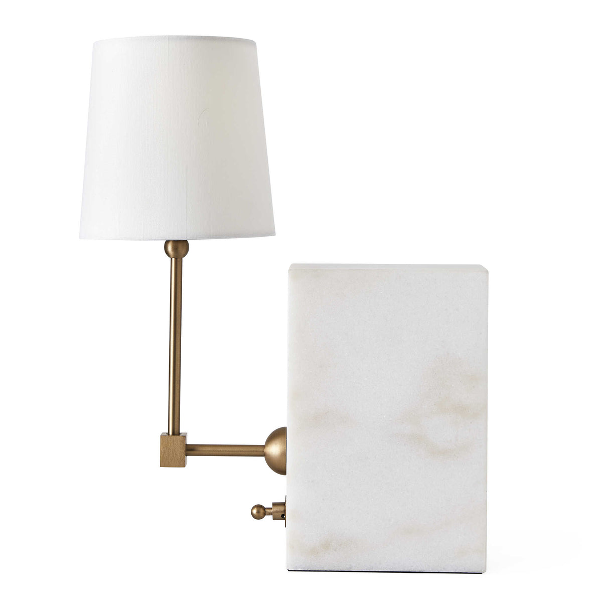 On a Shelf Mini Lamp – White Marble