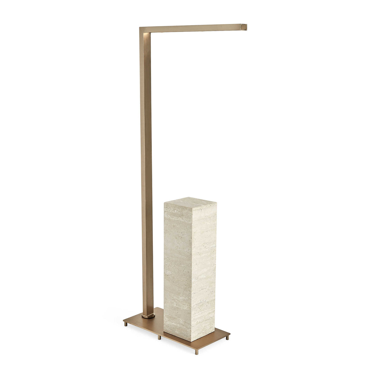 Illume Drink Stand – Travertine and Brass
