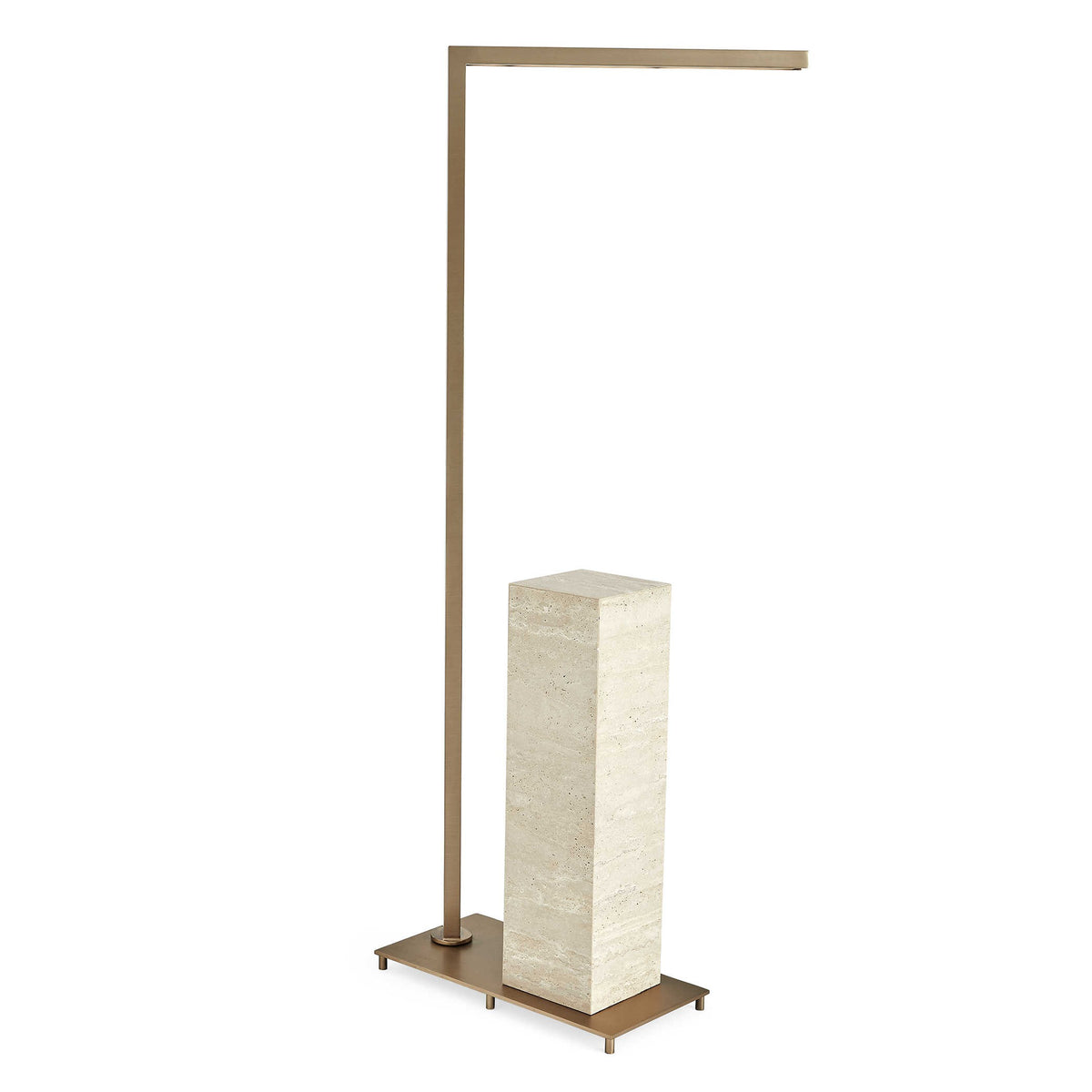 Illume Drink Stand – Travertine and Brass