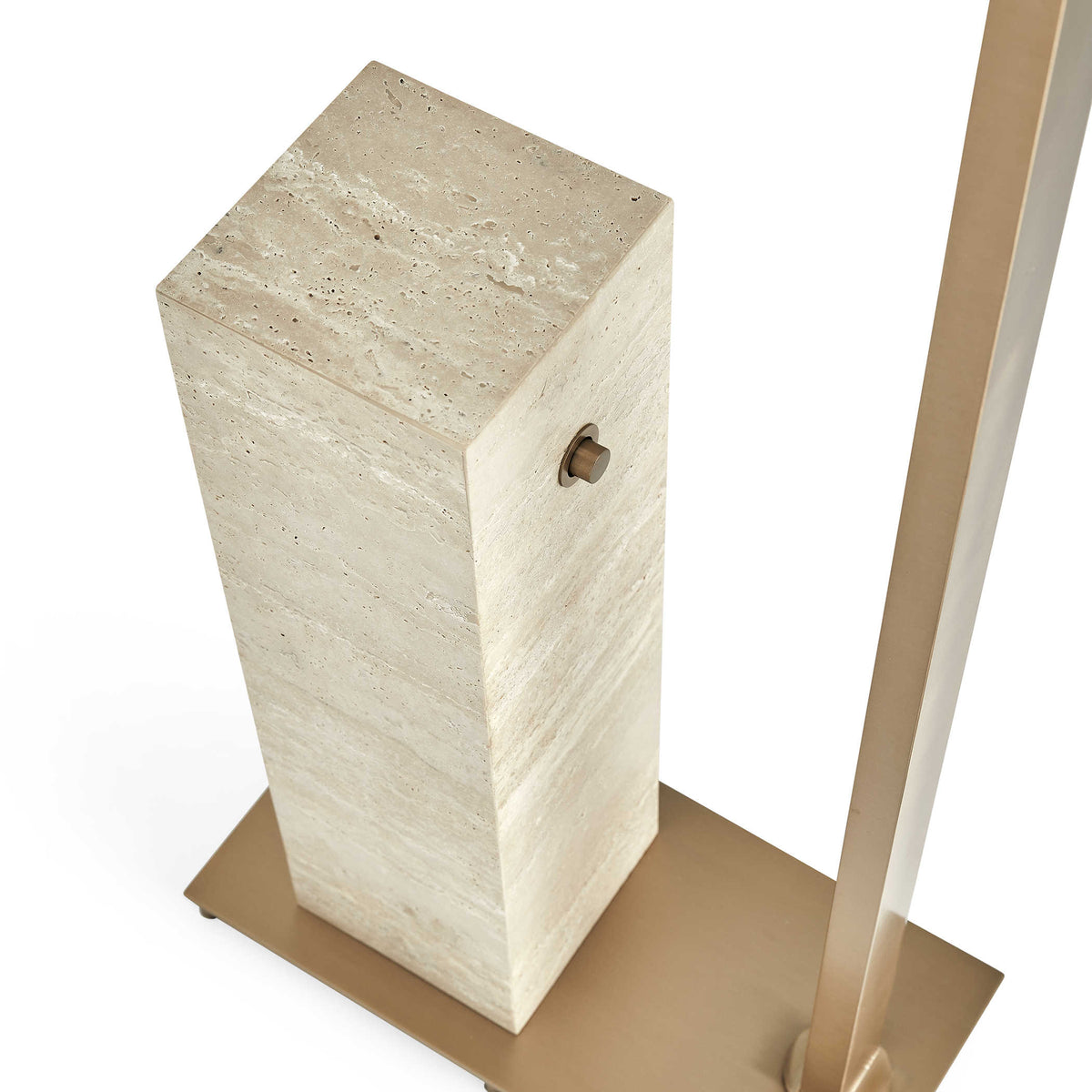 Illume Drink Stand – Travertine and Brass