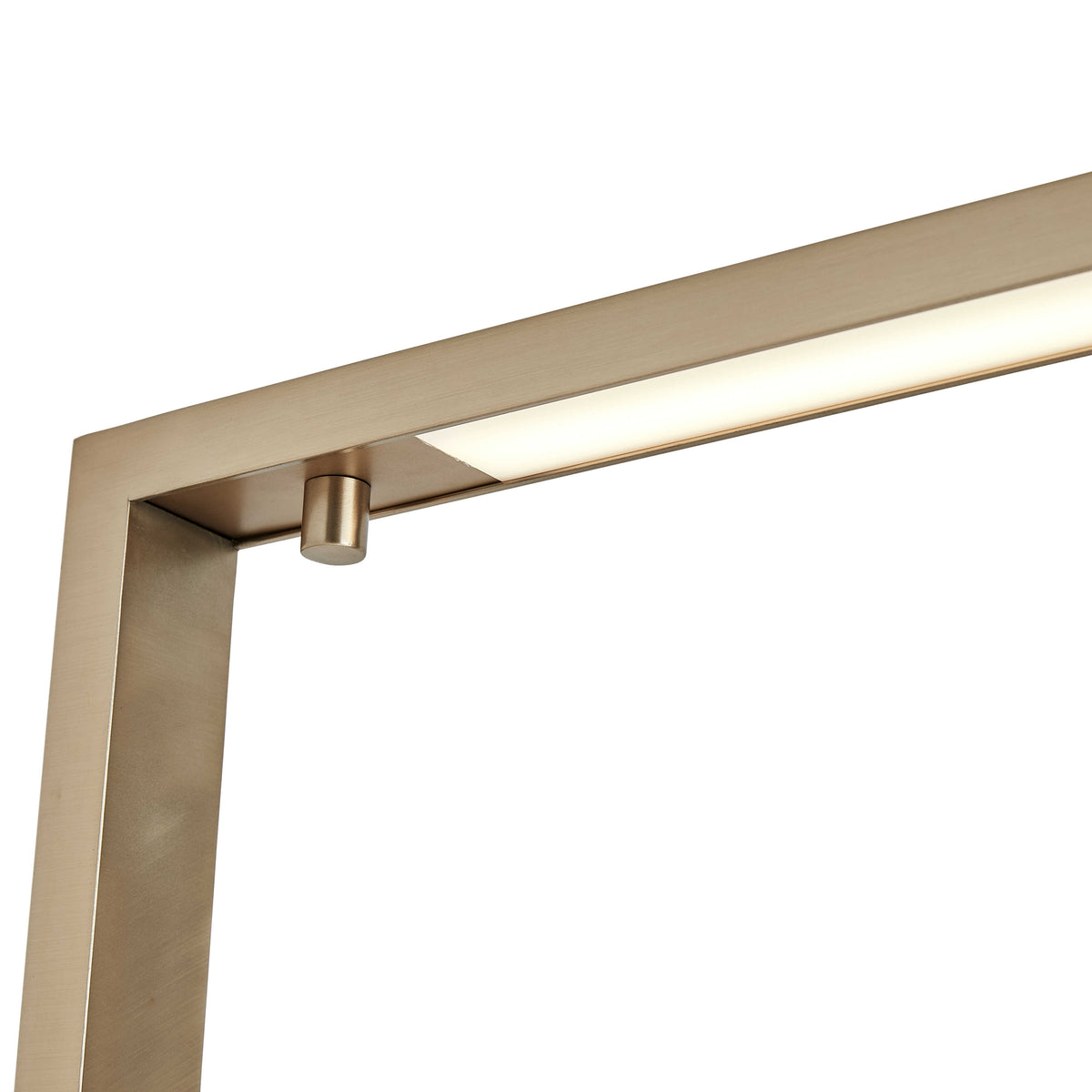 Illume Floor Lamp – Travertine and Brass