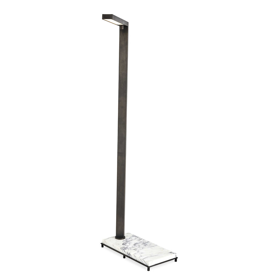 Illume Floor Lamp – Marble and Bronze