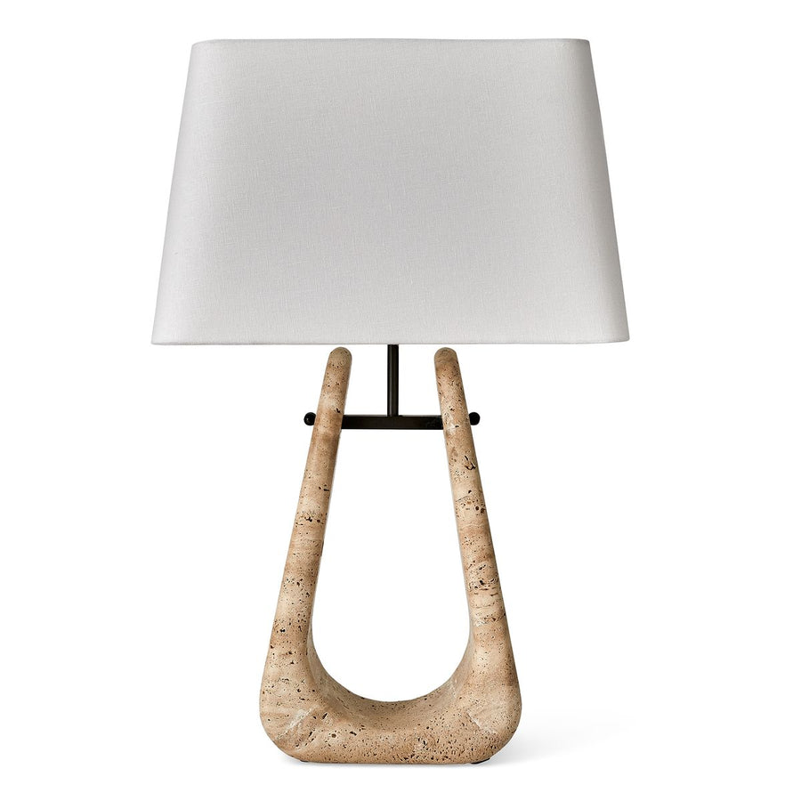 Crossbow Travertine Table Lamp