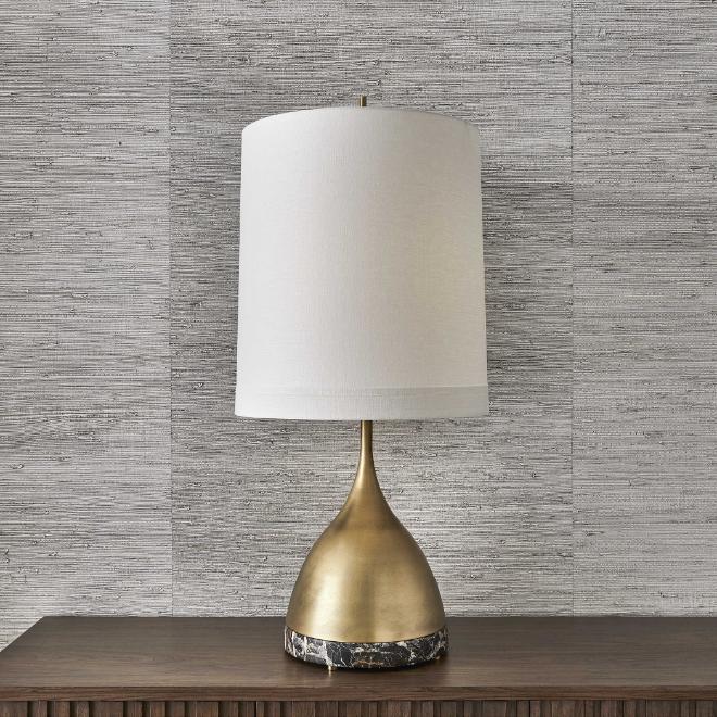 Kiss Table Lamp – Brass & Marble