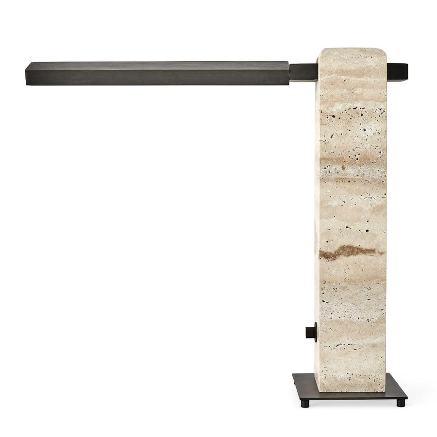Director Table Lamp – Travertine