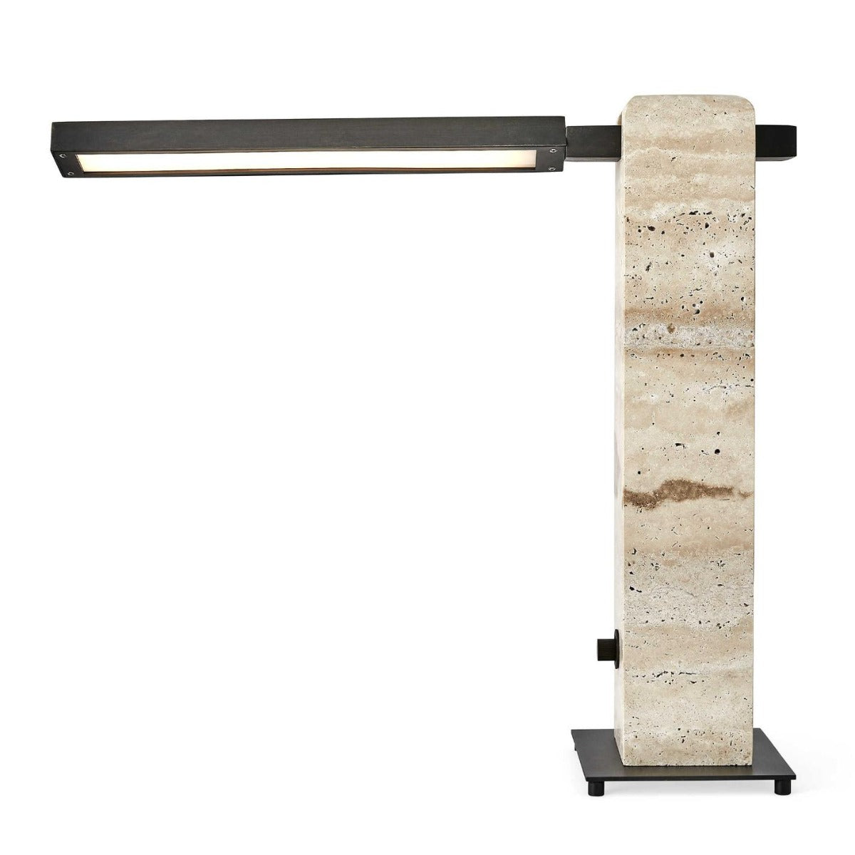 Director Table Lamp – Travertine