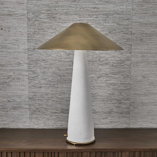 Too Coolie Table Lamp – White and Brass
