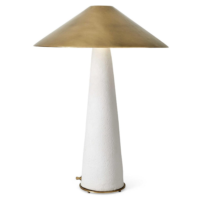 Too Coolie Table Lamp – White and Brass