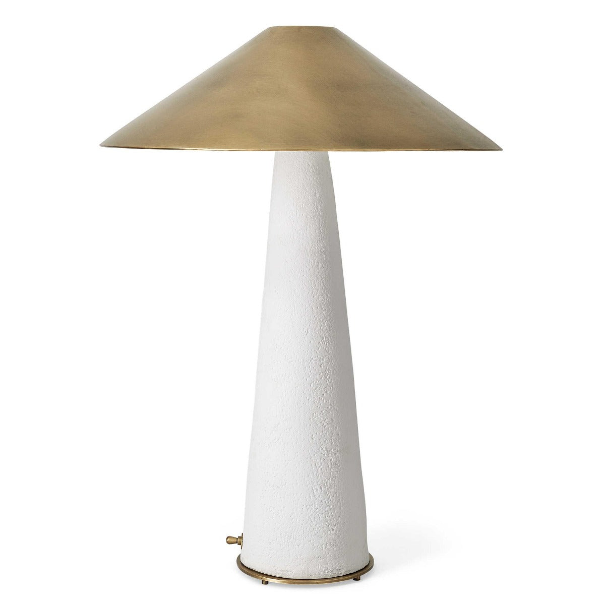Too Coolie Table Lamp – White and Brass