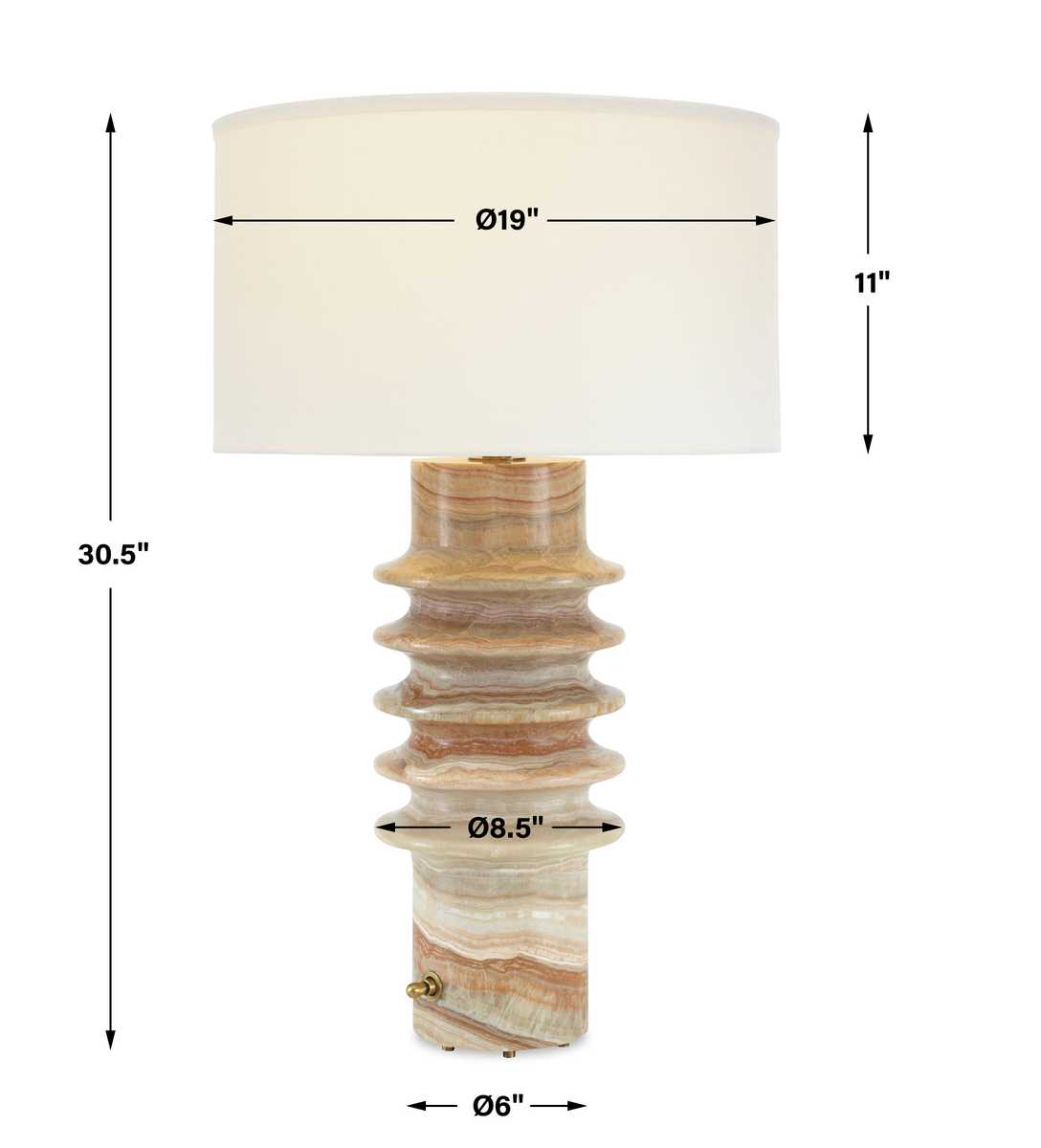Ring Around Table Lamp – Onyx