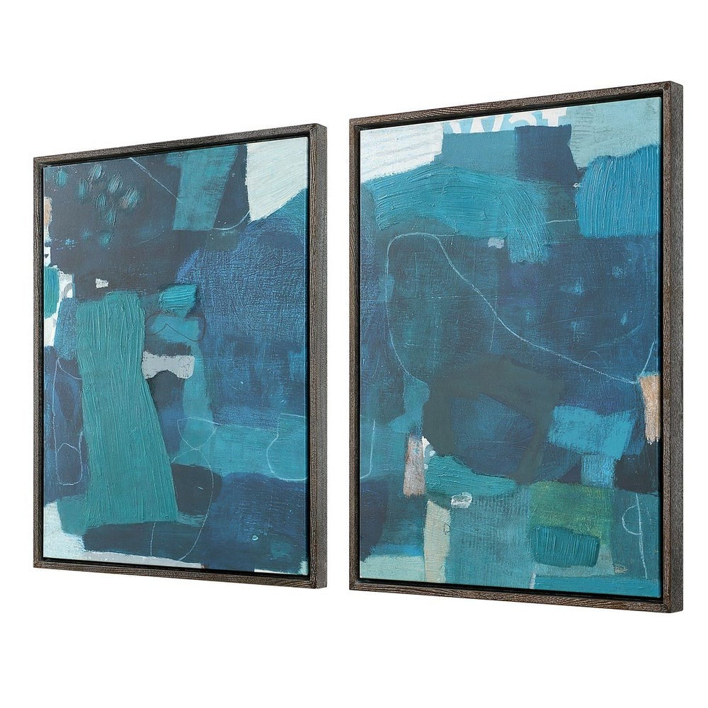 Wait Until Dusk Framed Canvas Diptych – Large, Set of 2