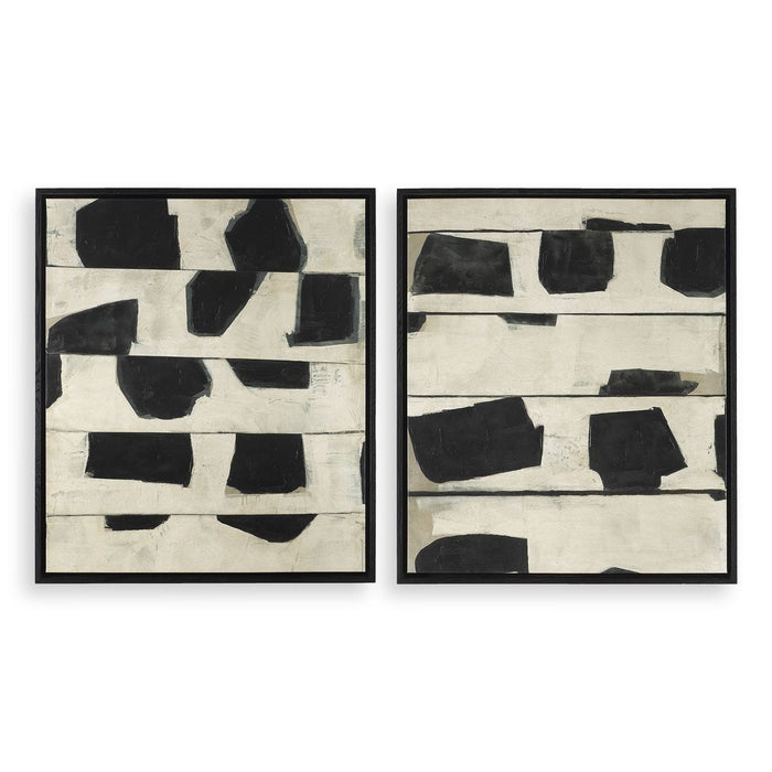 On The Line Framed Canvases – Set of 2