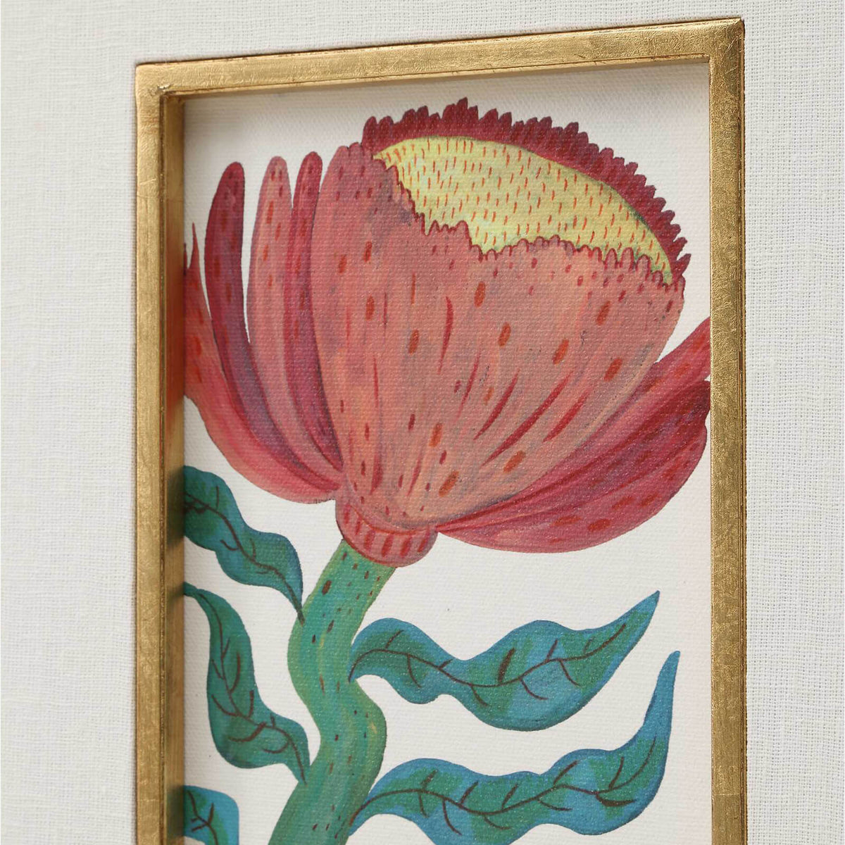 Fantasy Florals Framed Canvases, Set of 12